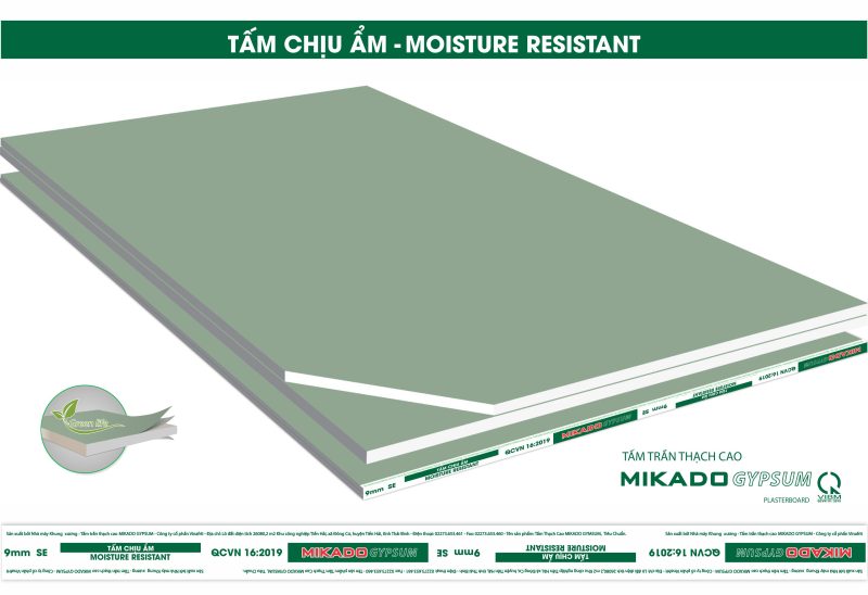 TẤM TRẦN THẠCH CAO CHỊU ẨM