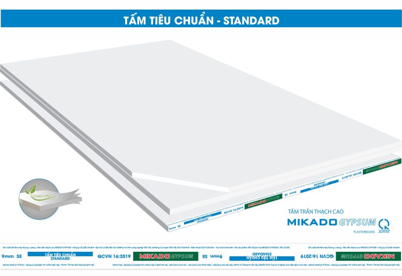 TẤM TRẦN THẠCH CAO TIÊU CHUẨN