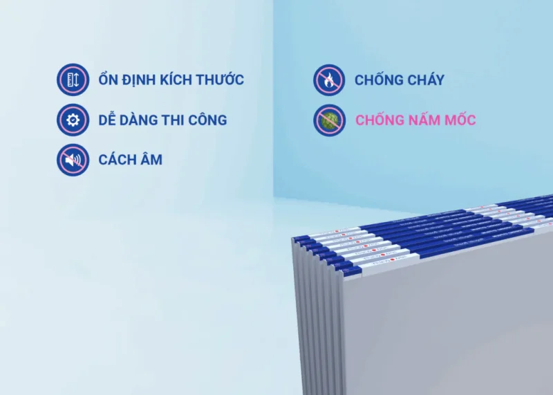 Tấm thạch cao tiêu chuẩn (9mm / 12.5mm)